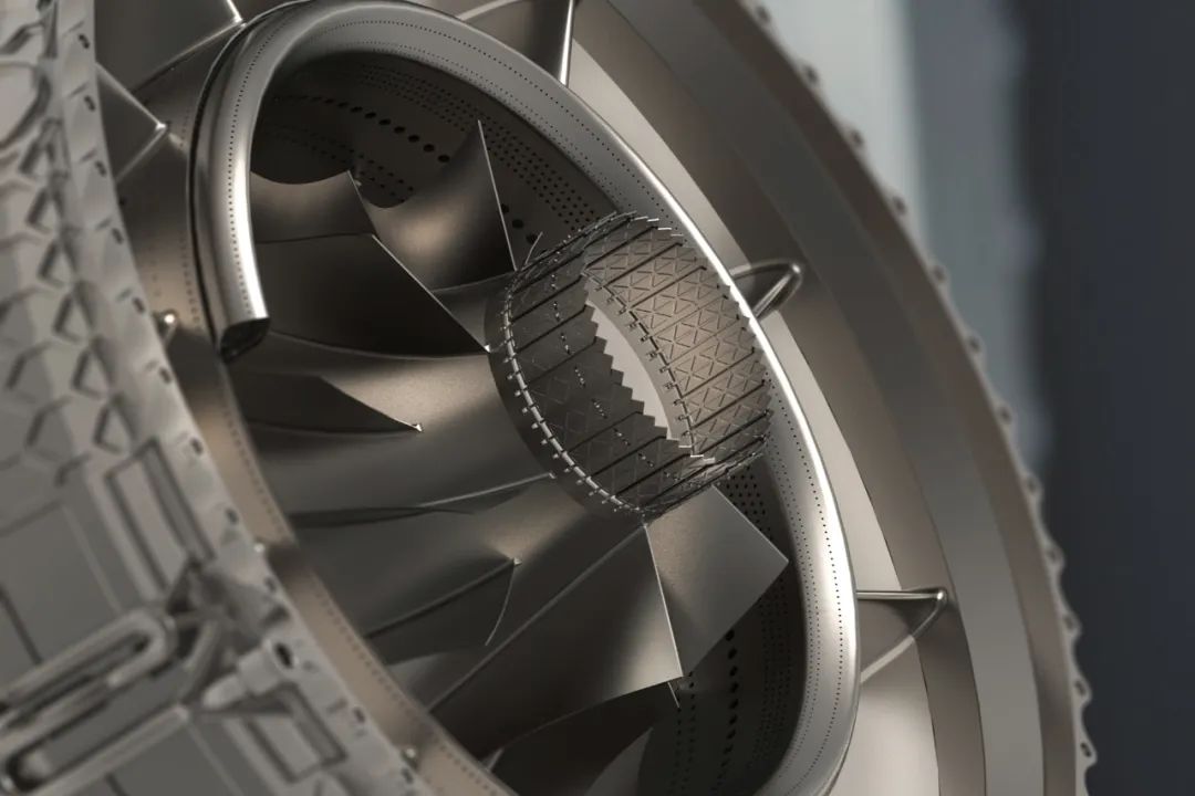 Metal additive aero cooling-rotor assembly with perforated rings and lattice hub